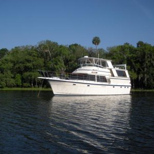 Anchored St Johns River,Fl.