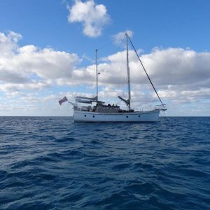 Seabiscuit at Fredericks Reef (300nm due East of Mackay QLD, in the Coral Sea)