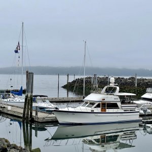 Blake Island moorage in the morning