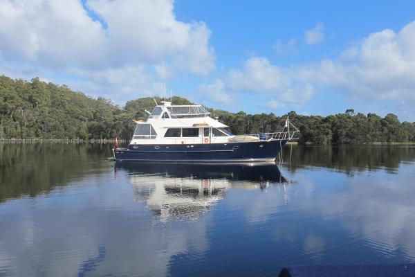 At Anchor in Bathurst Harbour West coast of Tasmania March 2015