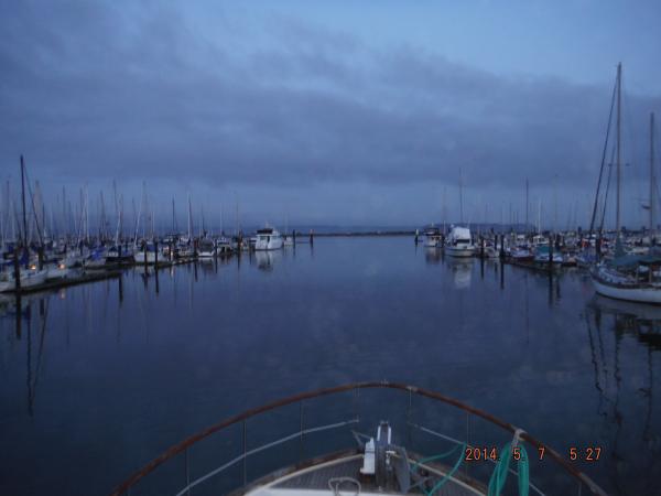 Leaving the Port of Everett for the last time.