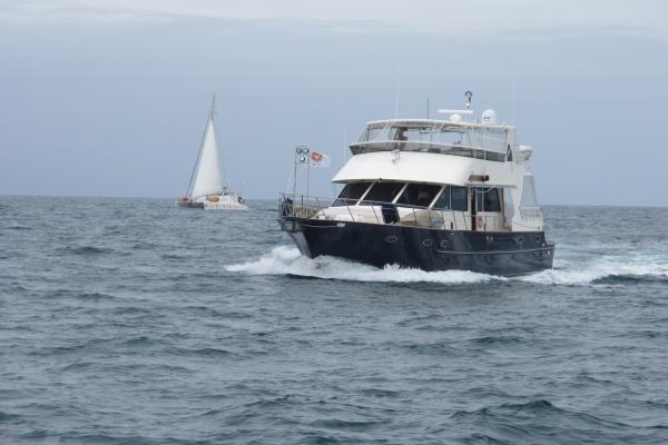 Liberty at Sea in Banks Strait on the top North East Corner of Tasmania