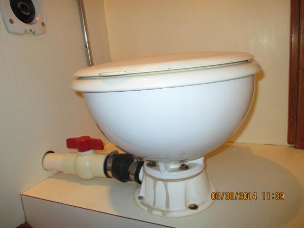 Old manual toilet